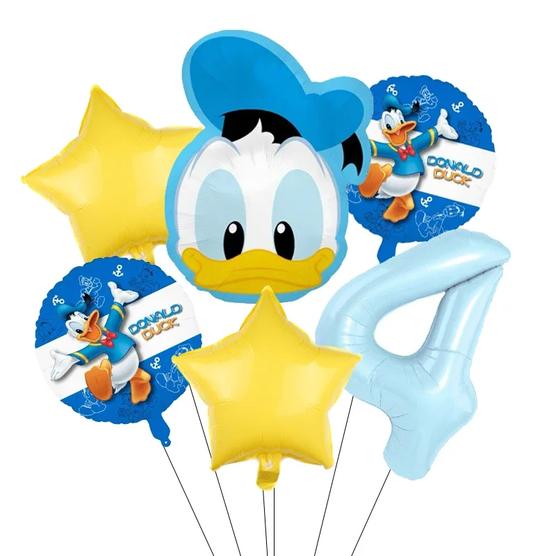 Cartoon Donald Nummer Eend Daisy Aluminium Film Ballon Set Bolvormige DIY Verjaardag Arrangement Feestdecoratie Ballonnen Kawaii