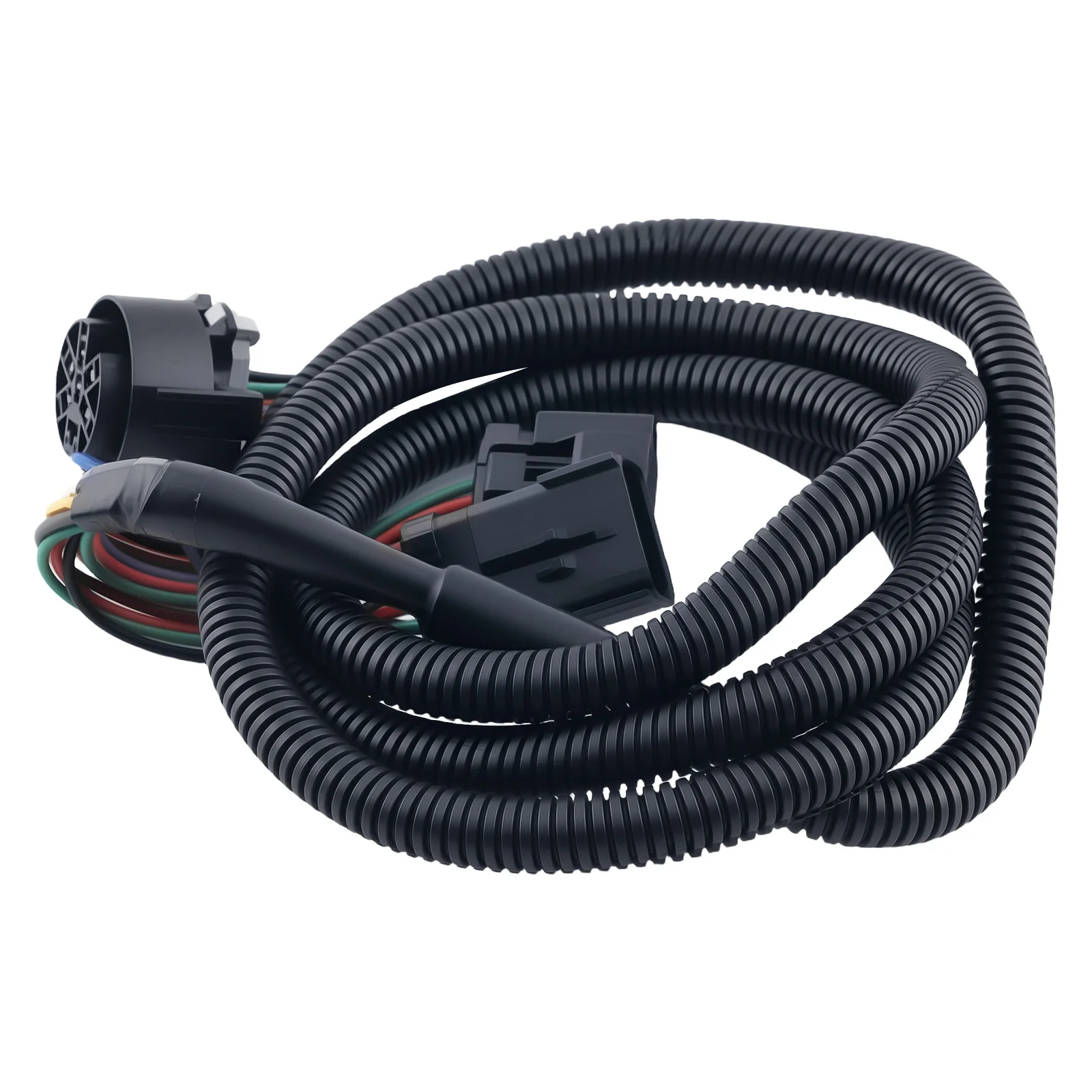 Wiring Harness Extension 7 Pin for Dodge Ram 1500 1995-2008 Black Trailer