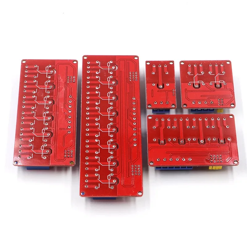 1/2/4/8 Channel 5V/12V/24V Relay Module with Optocoupler Isolation, High/Low Level Trigger