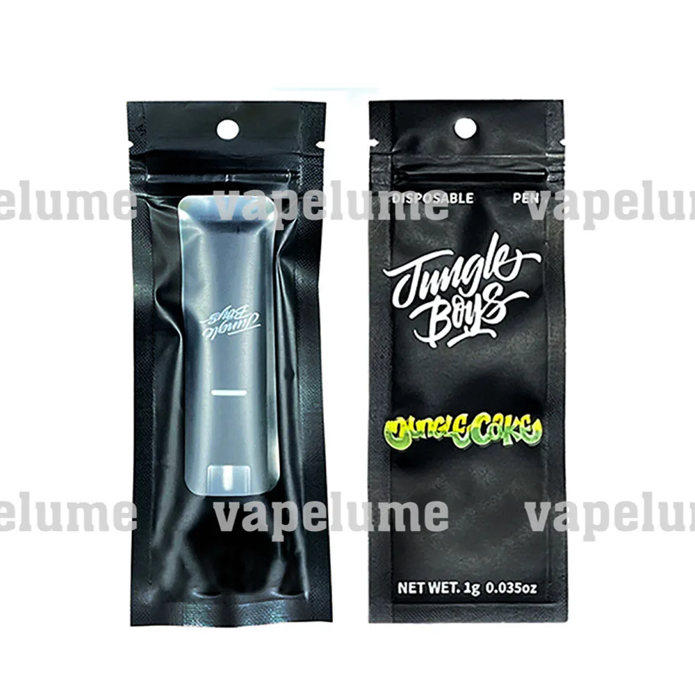 Cookie Disposable Vape Pen EMPTY NO OIL Electric Cigarettes Pens Jungleboyz Rechargable Pod Flat Bag Set 1ml 2ml 1+1ml 0.5+0.5ml view 2