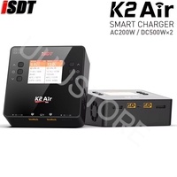 ISDT K2 Air AC 200W DC 500Wx2 20A Dual Channel Balance Lipo Charger Discharger for Lipo NiMh Pb Battery Rc Model / Smart Phone