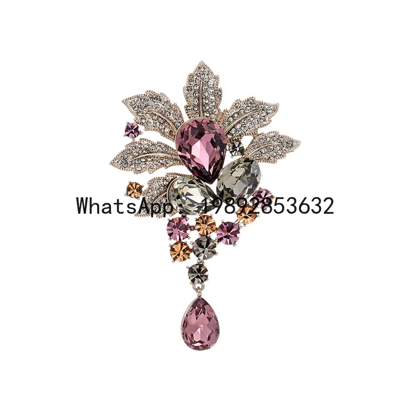 

PYJ designer court retro baroque style high-end coat brooch accessories