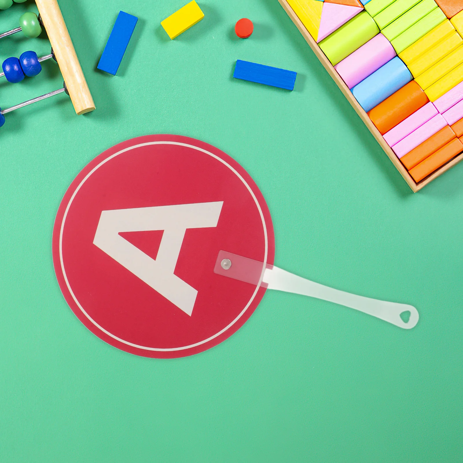 

2Pcs Small Group Classroom Answer Paddles Double-Sided Alphabet Voting Board Portable Teaching Supplies Alphabet Answer Paddle