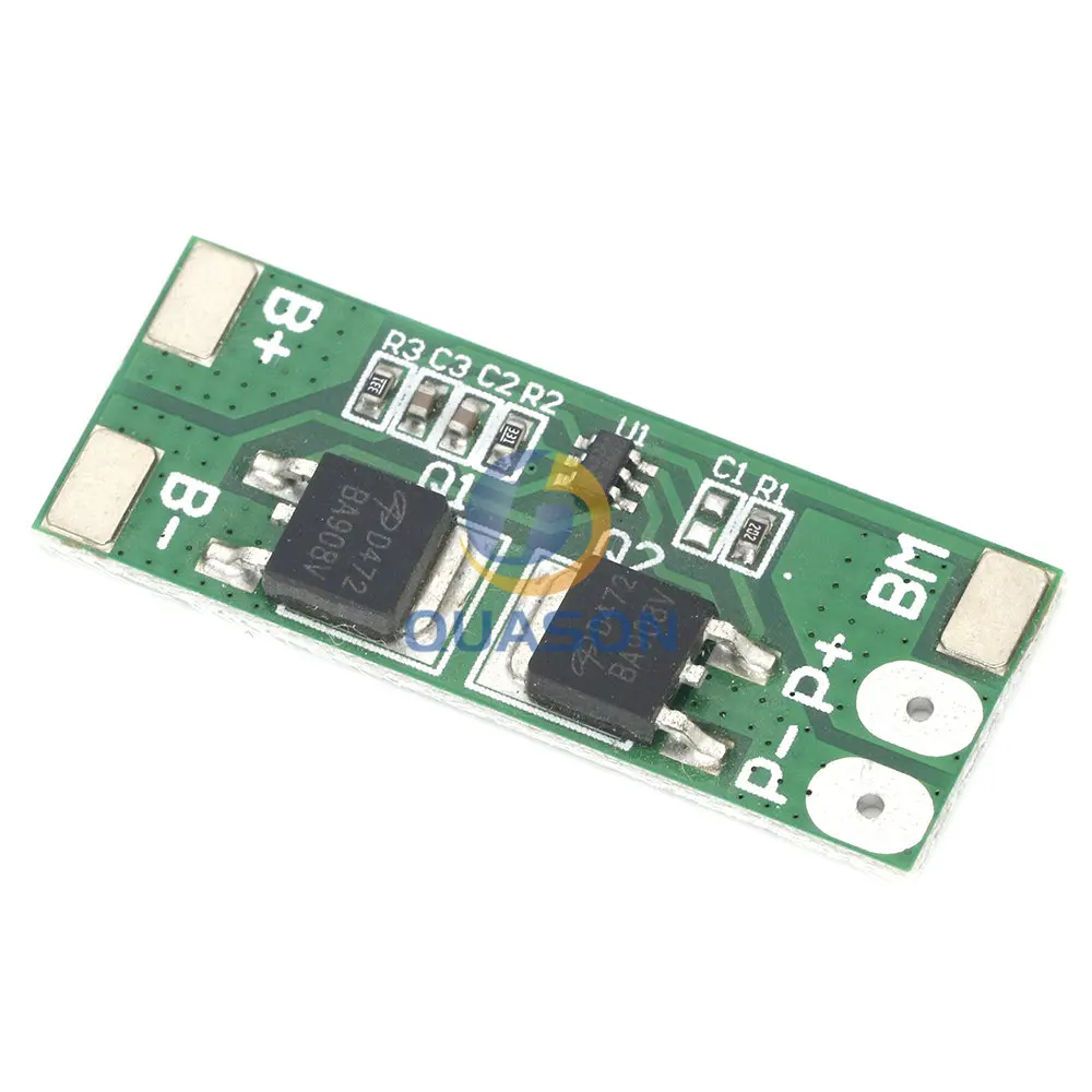 BMS 2S 6.4V 10A Lifepo4 Battery Protection Board Charging PCB PCM Short Circuit Delay Self Recovery For LED Light/Power Bank