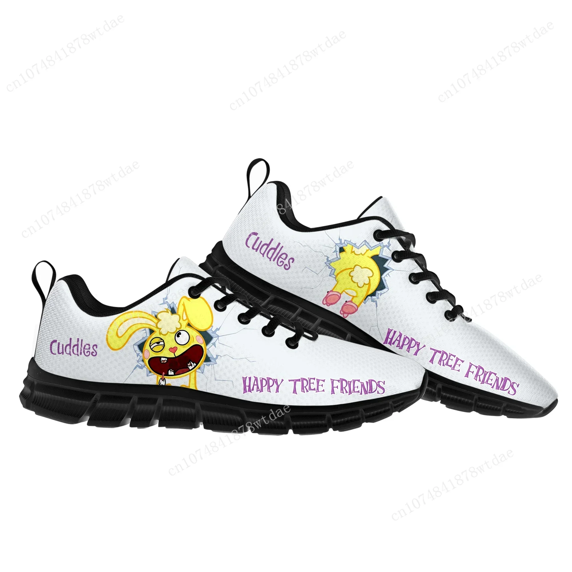 Happy Tree Friends Sports Shoes Men Women Comfortable Sneakers Cuddles High Quality Cartoon Anime Sneaker Custom Shoe