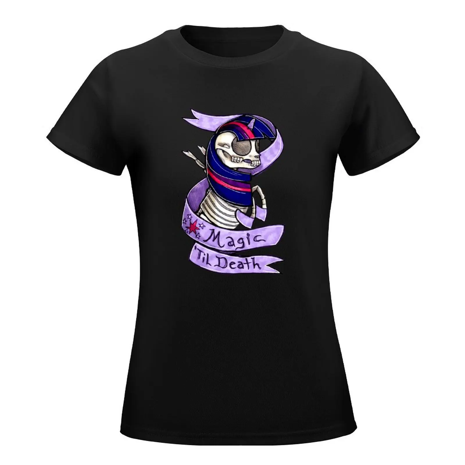 Magic 'Til Death MLP Twilight T-Shirt lady clothes funny blanks customs design your own oversized workout shirts for Women