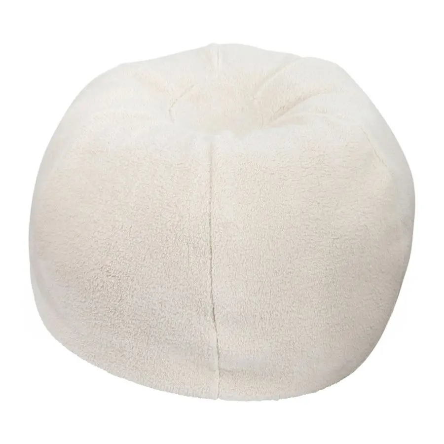 

Dillon Sherpa Bean Bag Chair, Classic Refillable Bean Bag Chair for Kids and Teens, Small, Natural