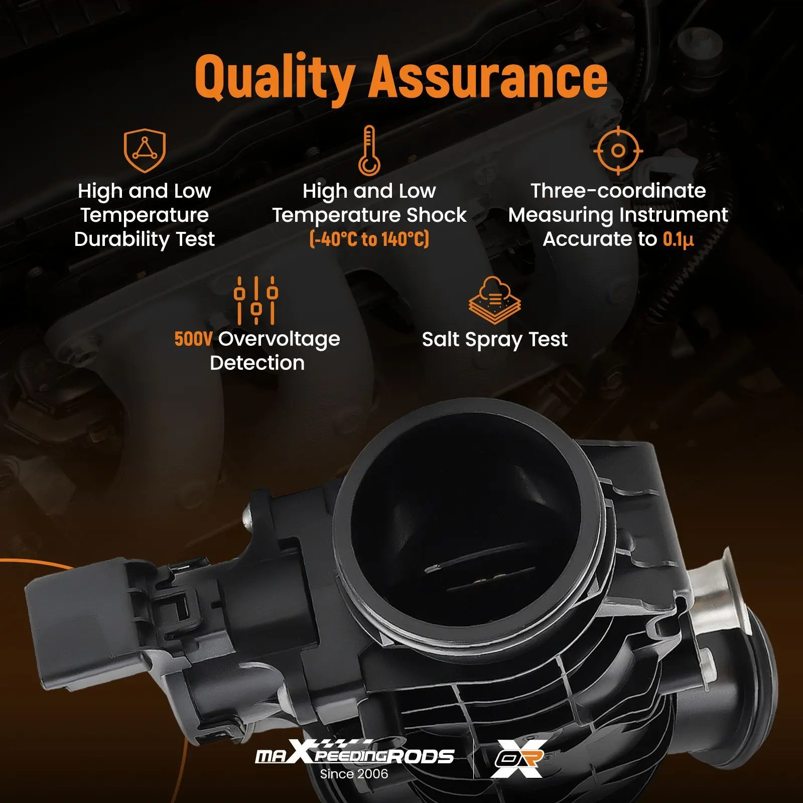 Throttle Body W/sensor For RANGE ROVER VOGUE JAGUAR XF LR061958 LR079230 2009-15