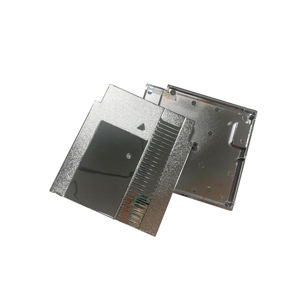 Silver plated 72 Pin Game Card Shell for NES Cover Plastic Case for NES Game Cartridge Replacement Shell