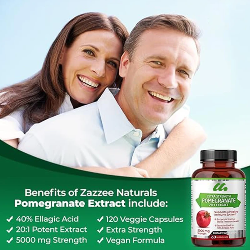 Pomegranate 20:1 extract, 40% folic acid, 100% vegetarian, all natural and non genetically modified