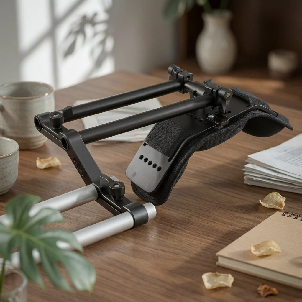 Shoulder Pad with Rod Clamp Comfortable Shoulder Rig Support Sturdy Lightweight for Videographers, Handheld Filming