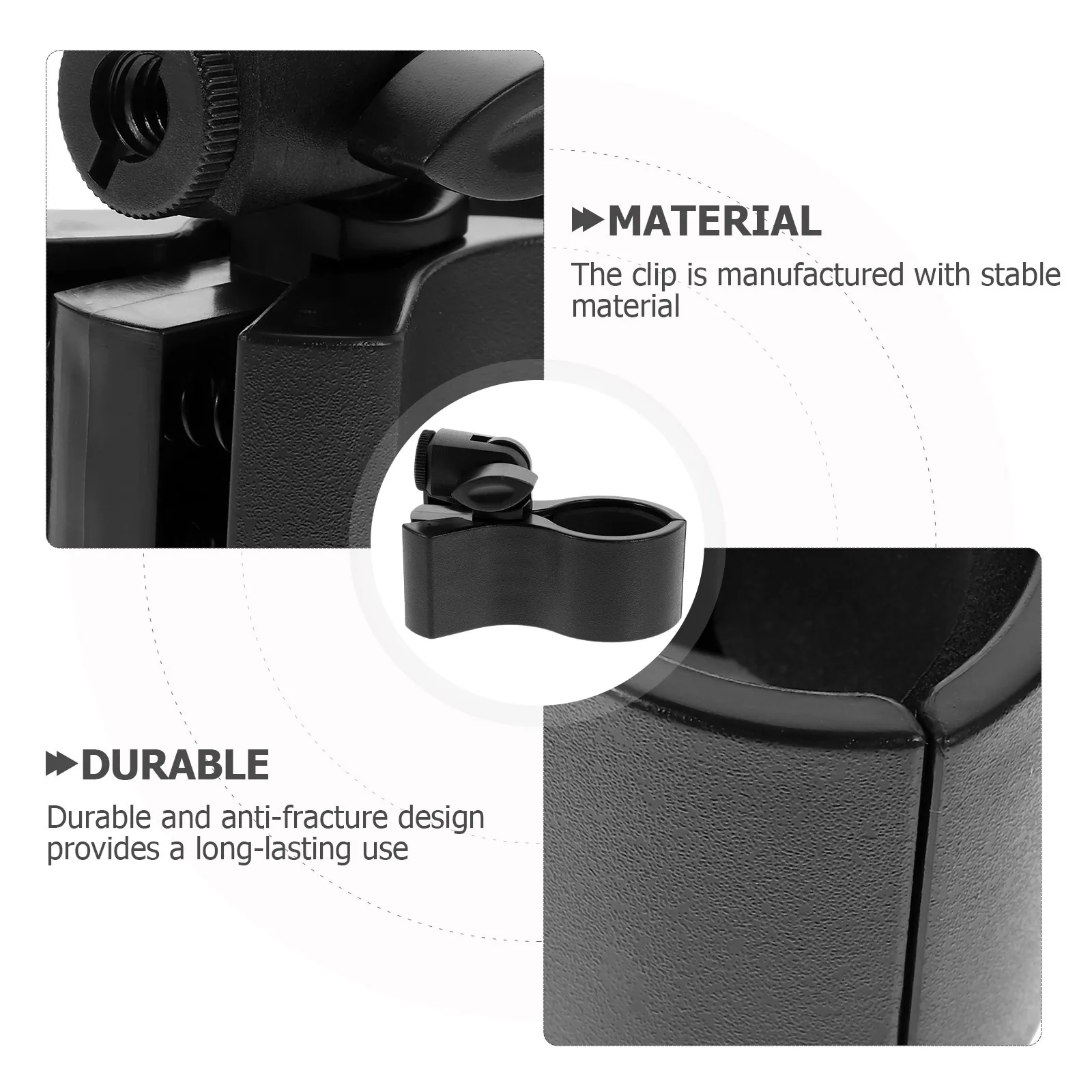 

Durable Universal Microphone Clip Holder Reliable Mic Clamp for Home Studio Use Microphone Clip Simple Mic Stand