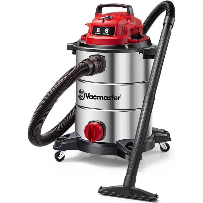 

Premium Stainless Steel Wet/Dry Vacuum, Red Edition, 8 Gal