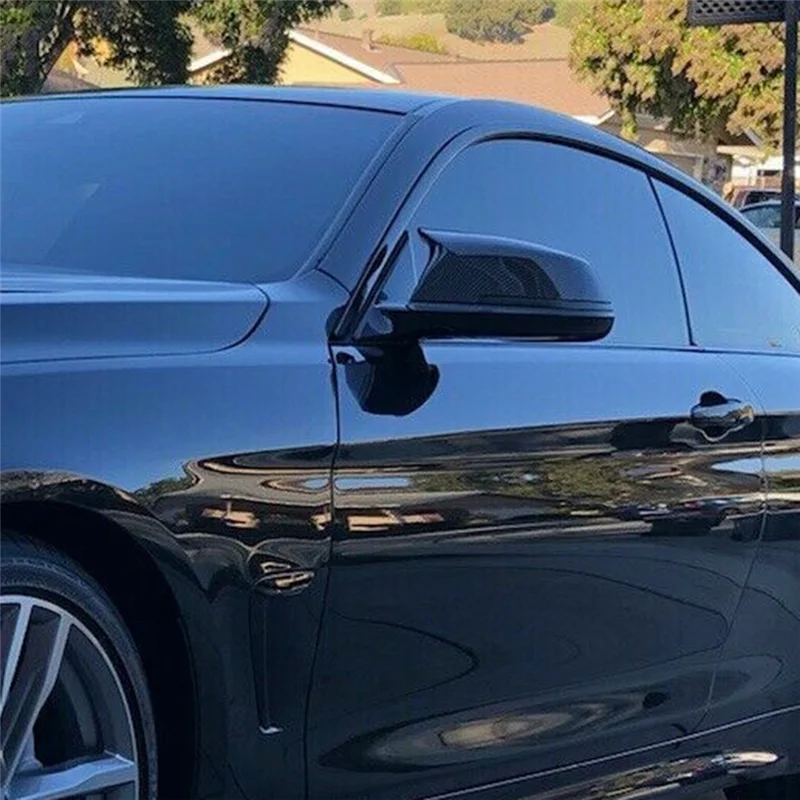 

Детали зеркала WF-Car Bullhorn для BMW 1, 2, 3, 4 X1 I3 серии F30 F20 E84, крышка внешнего зеркала с узором из углеродного волокна