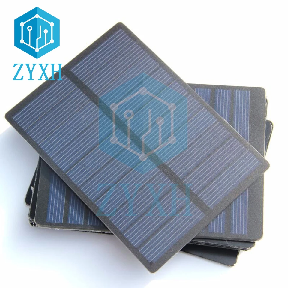 Mini 1.3W 5V Panel słoneczny 0-260mA polikrzem Silicoon Power Bank baterii ładowania przenośny układ słoneczny lampa domowa zabawki DIY