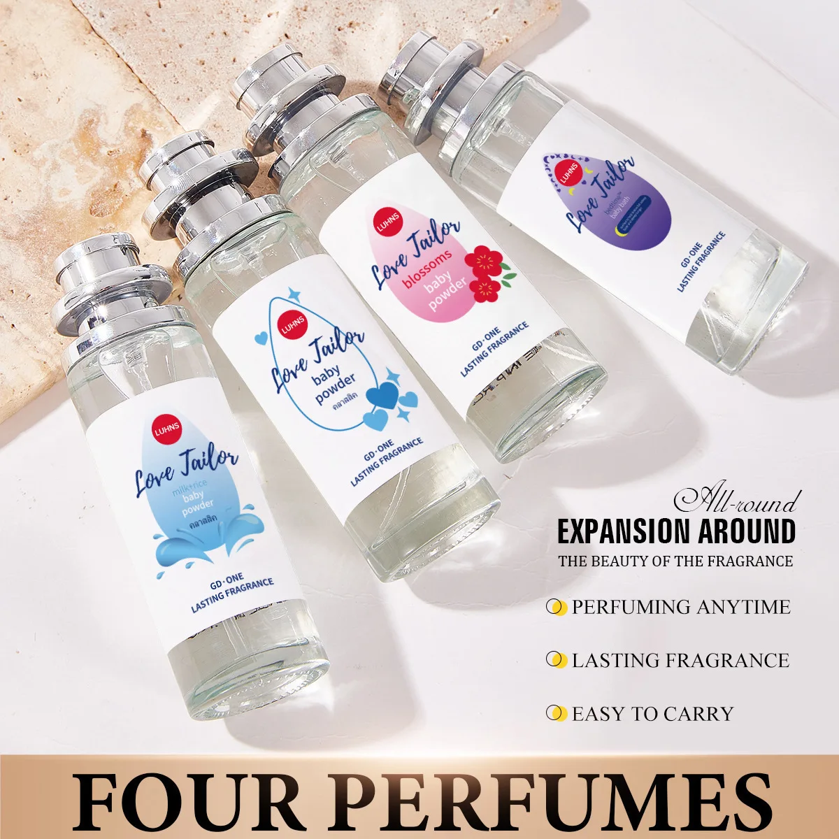 

LUHNS 35ml Baby High-Quality Women's Perfume - Floral Scent, Long-lasting Aroma, Fresh and Natural, Light Fragrance