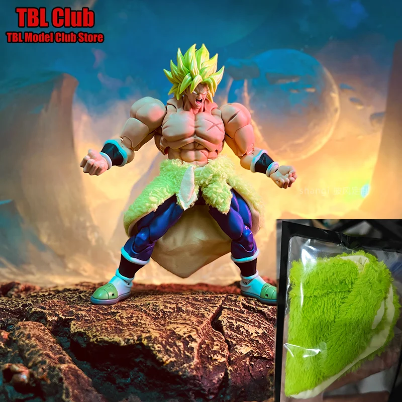 

In Stock 1/12 Scale Male Clothes Hemline Dragon Ball Super Saiyan Broly Japanese Anime For SHF 6-inch Action Figure Soldier
