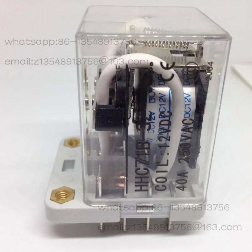 

Реле HHC71B высокой мощности 40А DC12V/24V/220V, сильноточное реле