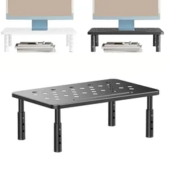 Stojak na monitor Stojak na monitor Stojak na monitor z 3-stopniową regulacją wysokości i otworami wentylacyjnymi Stojak na laptopa na biurko