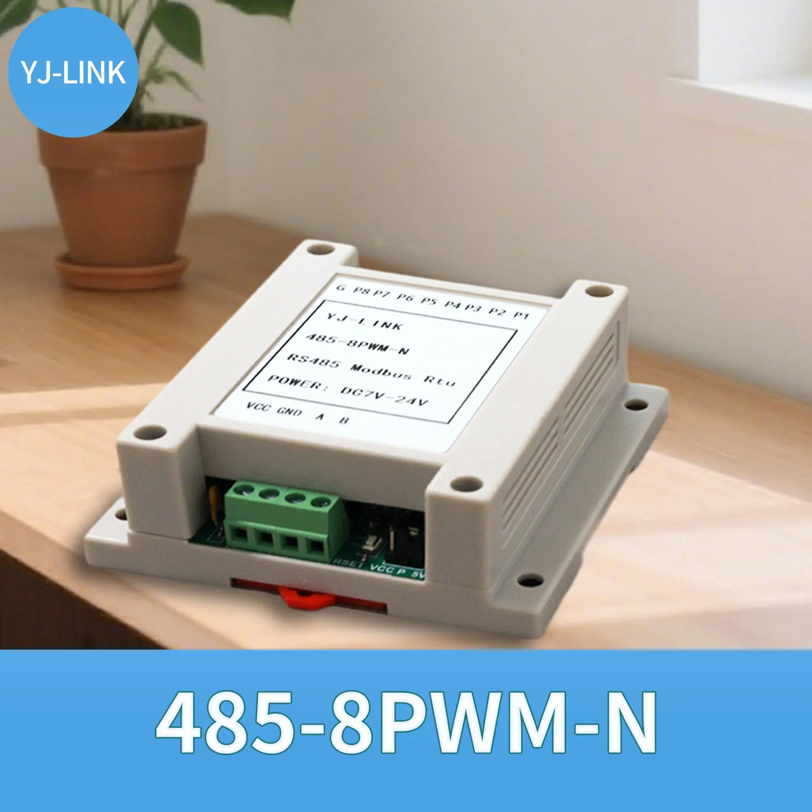 8-Channel 485 to PWM/NPN Signal Output/High-Frequency Square Wave Pulse Signal Generator Servo Angle Control Modbus