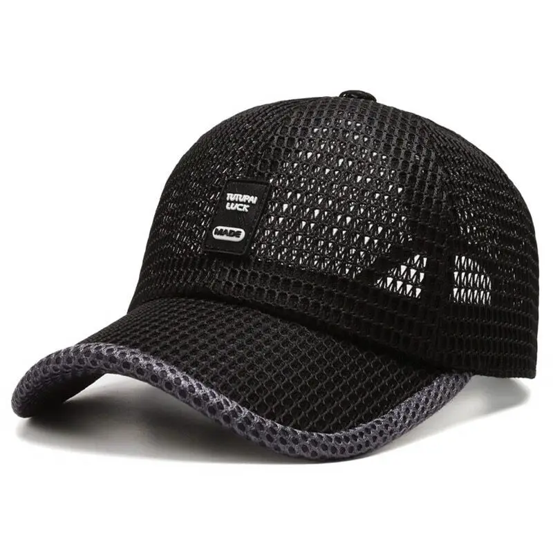 

Men's Mesh Baseball Cap Breathable Summer Caps Dad Hat Outdoor Fishing Hats