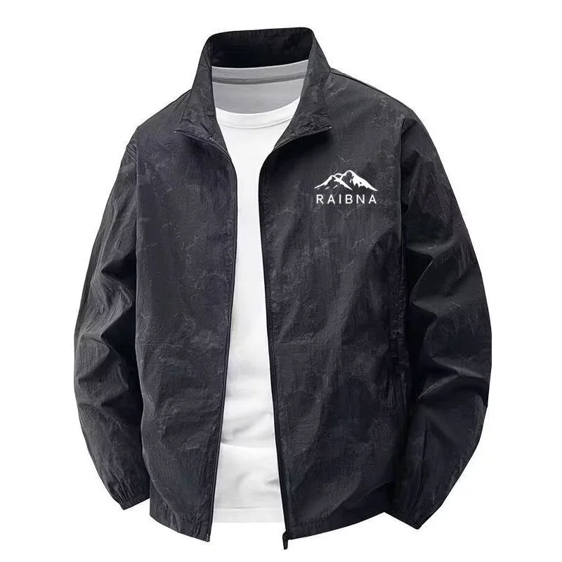 High-End Men's Outdoor Fishing Jacket Summer Waterproof Lightweight Breathable Hooded Fashionable Sun Protection Coat