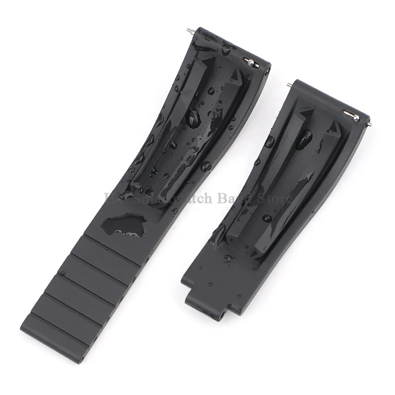 20mm Rubber Watch Strap for Rolex Daytona Submariner GMT Water Ghost Waterproof Wrist Band Metal Buckle Quick Release Bracelet