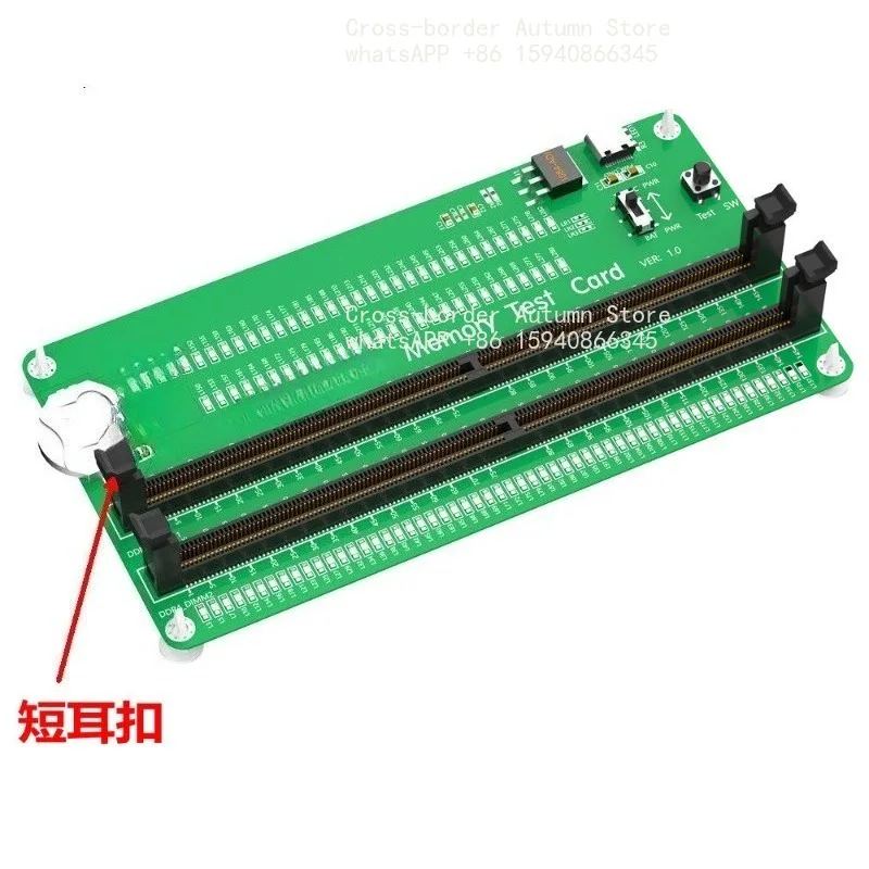 For Desktop DDR4 ECC REG SO DIMM Server Memory Stick with Light Diagnostic Card Line Test Tool