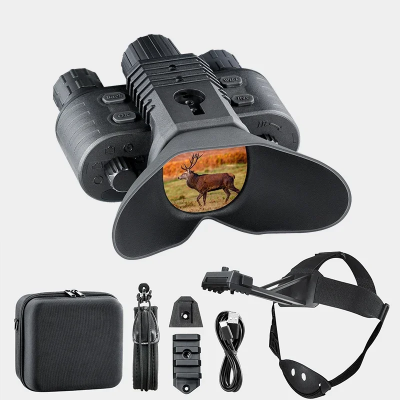 Head-mounted infrared night vision NV-880 Digital 8X Zoom 16MP 1080P HD photo/video playback supports WI-FI connection