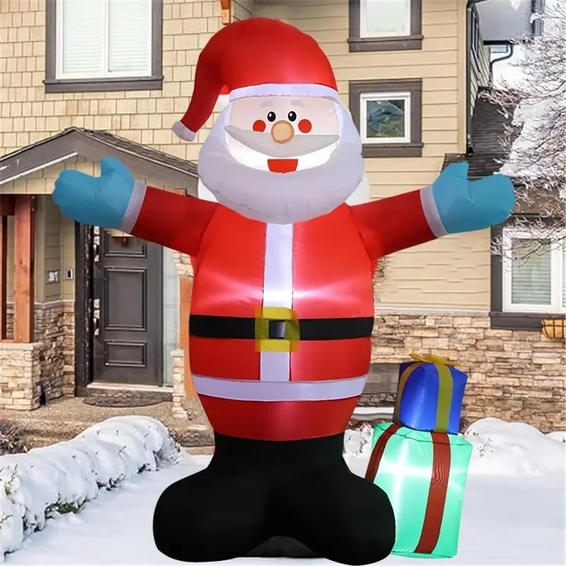Jouets Gonflables avec Lumières LED pour Décoration de Noël, Modèle Gonflé pour ix, Cour, Niket Extérieur, 1.5m