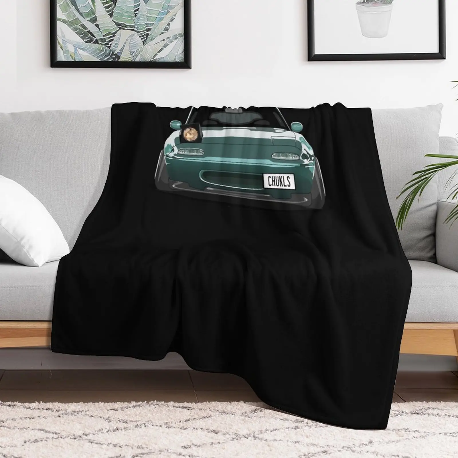 Miata Wink Car Classic Throw Blanket Sofa Sofa Quilt Weighted Giant Sofa Blankets