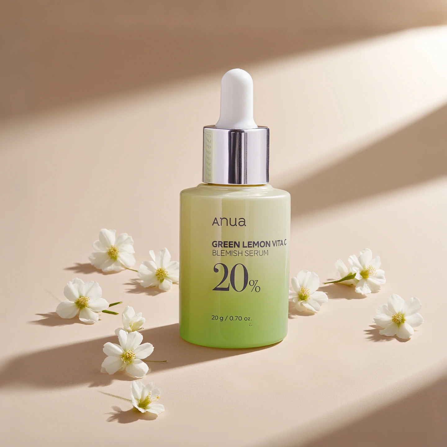 Anua Korean Skincare Vita C Soro - 20% Niacinamida e VC para iluminar e manchas escuras, especialmente para pessoas com pele solta e maçante