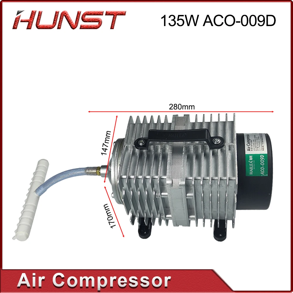 Imagem -05 - Hunst-compressor de ar Elétrico Bomba Magnética 110v 220v Aco009d para Gravação a Laser Co2 Máquina de Corte 135w