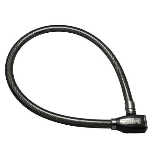 Bicycle Motorcycle Scooter Cable Lock 120dB Alarm 24mm Locking Pin 1100mm Cable Length PVC External Glue & Internal Steel Wire