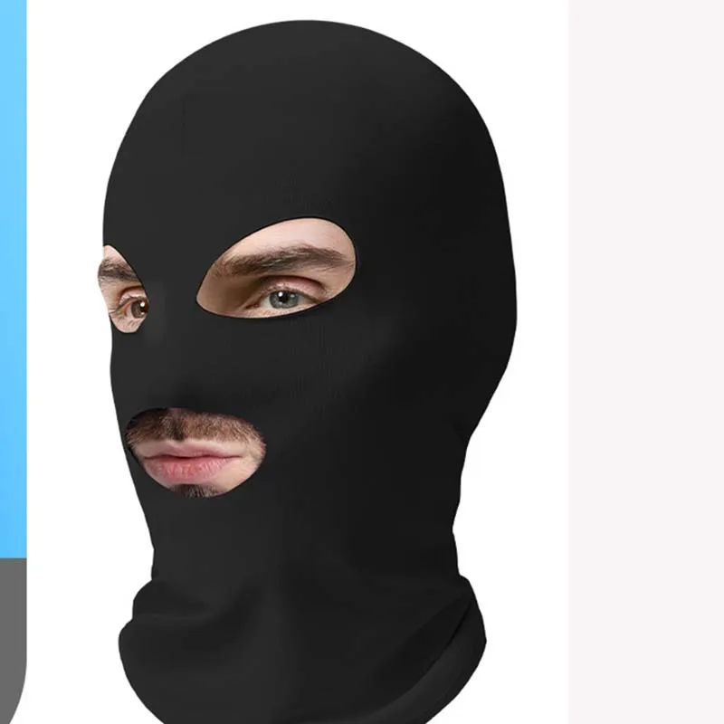 

Three-Hole Breathable Sun Protection Headgear Outdoor Sports Motorcycle Helmet Quick-Drying Hood Outdoor Riding Ice Silk Mask