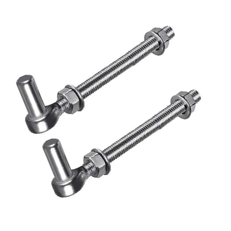 N7MD Rustproof J Gate Hinges Post Hinges Pair for Concrete & Metal Structures