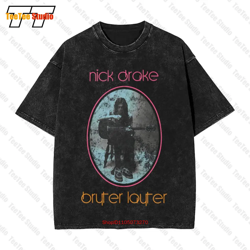 Nick Drake Bryter Layter Singer Acoustic Musician Vintage Oversized T-Shirt DO4F