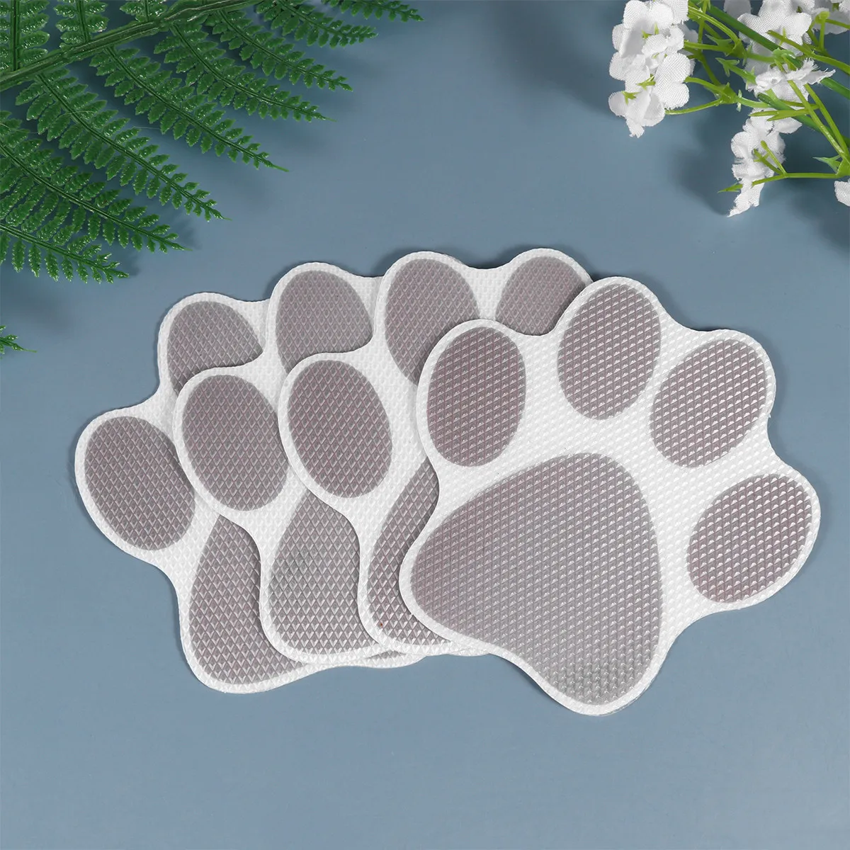 

20Pcs Anti-Slip Stickers Cartoon Dog Footprint Tub Bath Bathroom Prevention Decals Self-Adhesive for Shower Stair Tiles Wet Dry