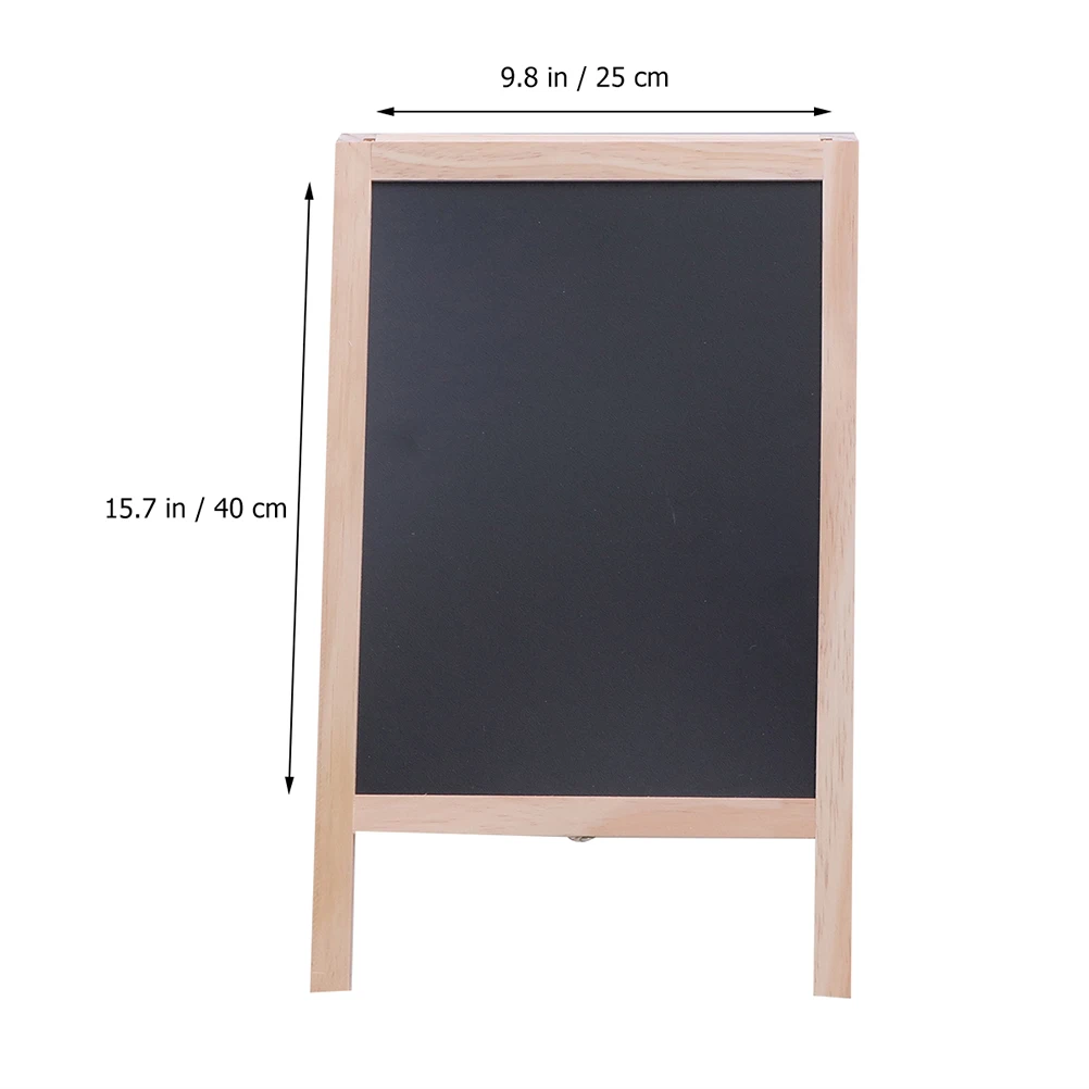 

Wooden Double Sided Blackboard Stand Chalkboard Sign For Bar Counter Decor Message Board Writing Display Easel