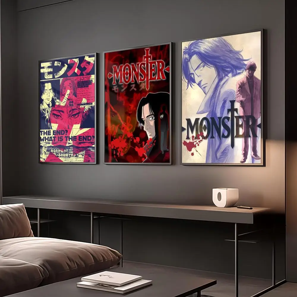 Anime M-Monster Poster Reteo Wall Art Aesthetic Room Decor Print Living Room Bedroom Home Decoration