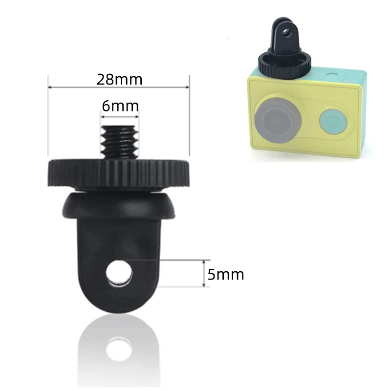 5mm Screw Mount For Mini Tripod Mount Adaptor Screw Base For Gopro Hero 10 9 8 7 6 5 4 For Xiaomi Yi 4K Sjcam Camera Accessories