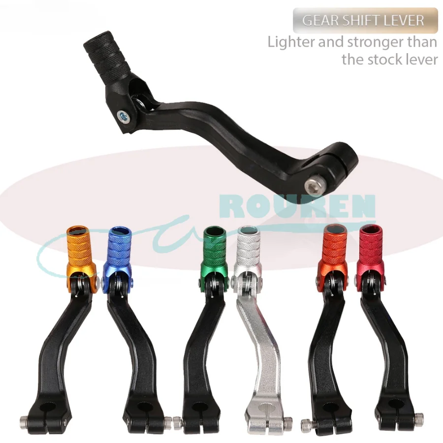 Motorcycle CNC Aluminum Folding Gear Shift Lever for ATV Electric Dirt Pit Bike Motocross Accessories Cafe Racer Modified Parts