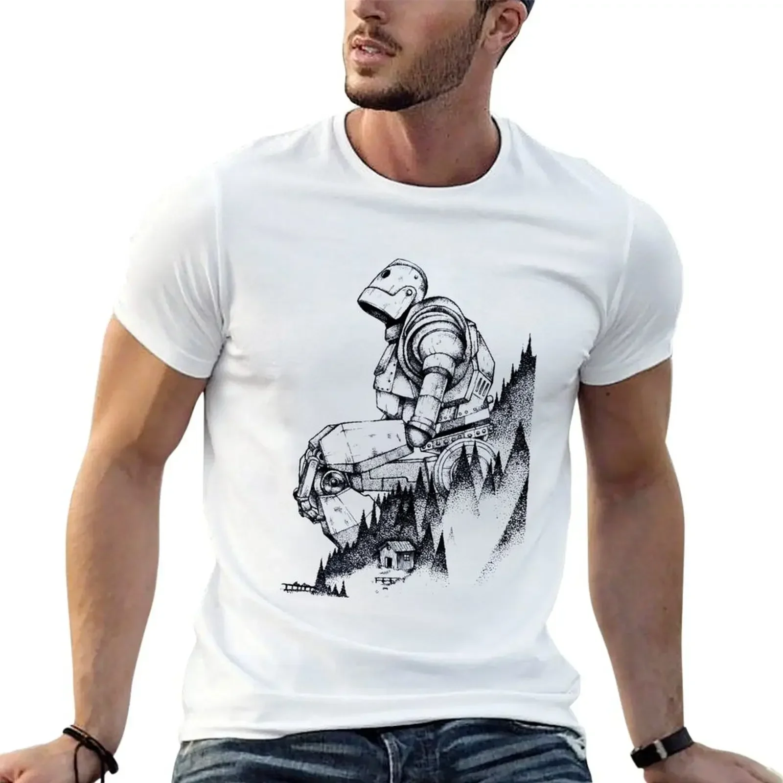 Iron Giant Classic T-Shirt graphic tee shirt quick drying Men's clothing