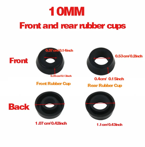 Front And Rear Cup Cylinder Brake Pump Piston Oil Seal Motorcycle Car Upper Pump Master 10/11/12/12.7/14/15/16/17.5/19/22.2MM