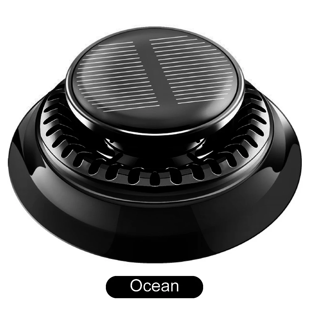 Solar Car Air Freshener Long Lasting Rotating Car Aromatherapy Car Essential Oils Diffusers Deodorizing Car Interior Parts view 6