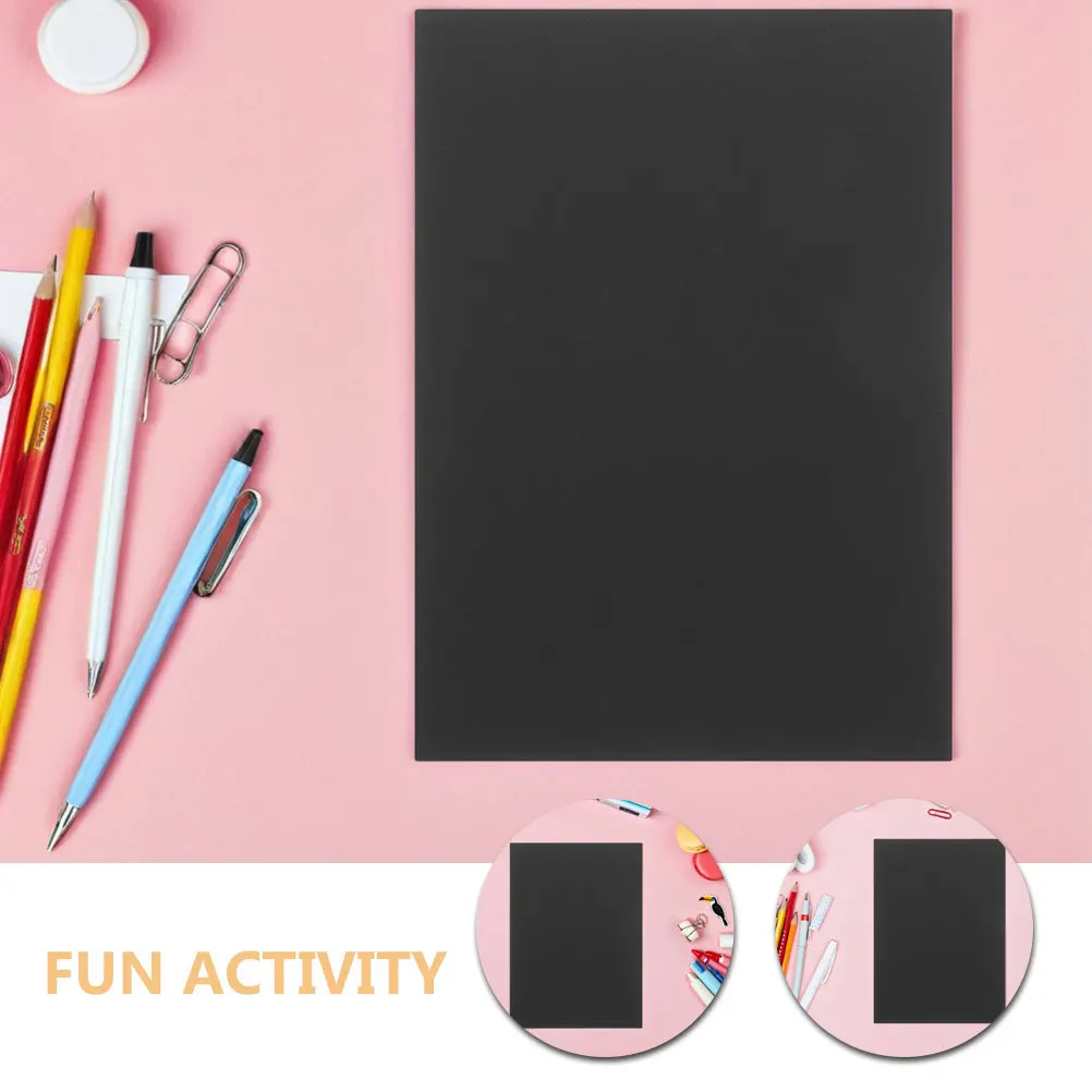 خدش ورقة رسم الطلاء اللوحة الإبداعية الخيزران DIY كشط الفن الحرفية مشروع المواد الآمنة نشاط ممتع