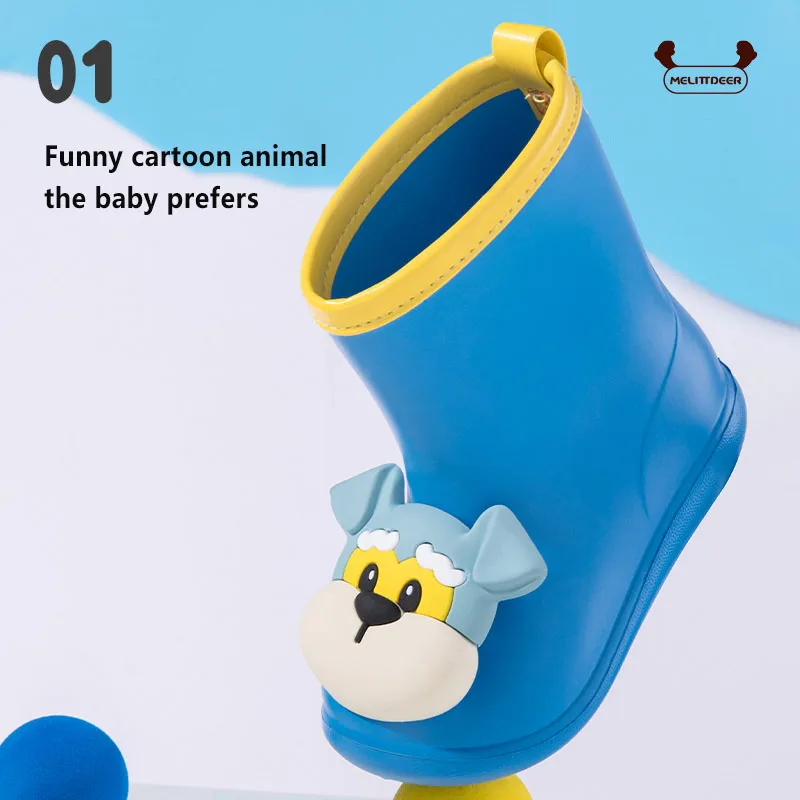 MELITTDEER Cartoon Rainboots, Waterproof and Anti-slipprey, Ideal For Rainy Days, Water Games, Parties And School, All Seasons