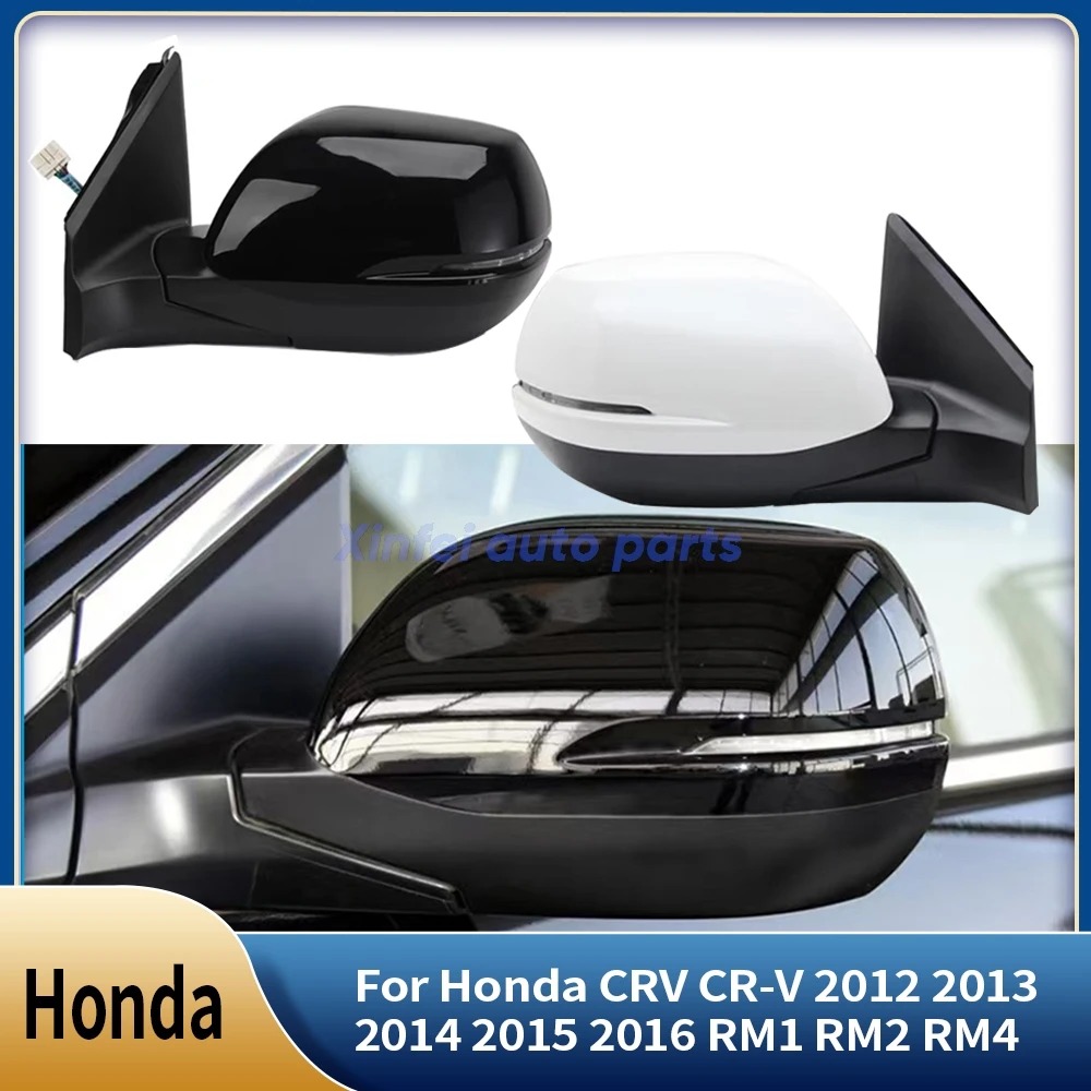 

For Honda CRV CR-V 2012 2013 2014 2015 2016 RM1 RM2 RM4 Car Rearview Assy Auto Outer Side Mirror Assembly 5/7PIN