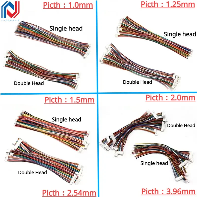 10 sztuk/partia 1.25 1.5 2.0 2.54 JST/ZH/PH/XH 1.25MM 1.5MM 2.0MM 2.54MM złącze wtykowe żeńskie z drutem 2/3/4/5/6/7/8/10P/12 Pin