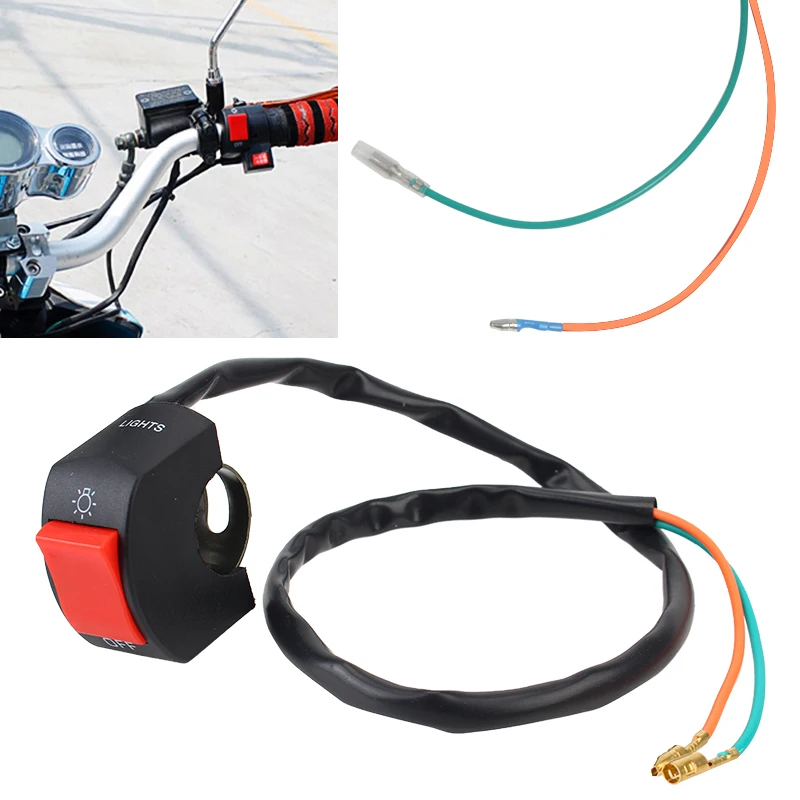 

12V Motorcycle Headlights Switch Buttons Turn Signal Lights Control Universal Dirt Pit Bike Motorbike Accessories Electronics